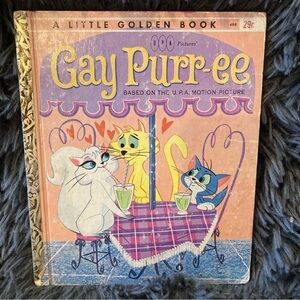 1962 Gay Purr-ee by Carl Memling A Little Golden Book Hardcover.